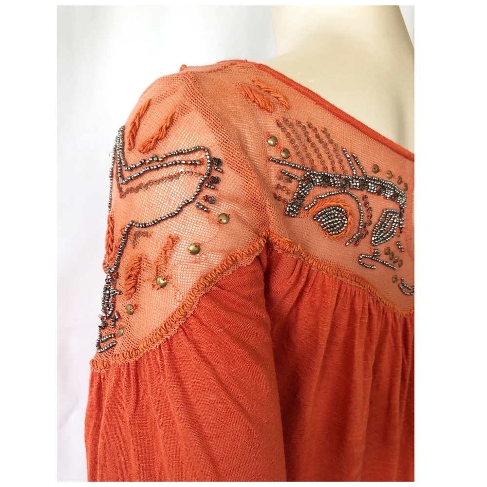 Free People ♥️ Embellished Top - Picture 6 of 8